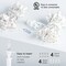 Hopolon 2PACK 50-Count Set Clear Christmas Lights with White Wire,Incandescent Bulb Mini String Lights for Holiday,Christmas Tree,Party, Wedding, Xmas, Home,Indoor & Outdoor Decorations(Warm White)